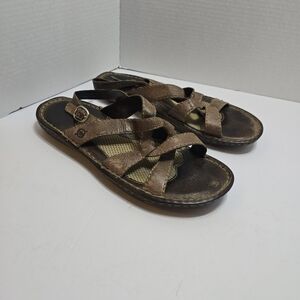 Born Brown Strappy Sandals